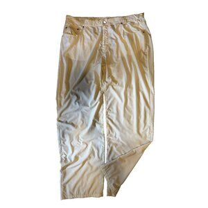 Versace Pale Yellow Mens Pants EURO 42 Straight Leg Relaxed Casual
